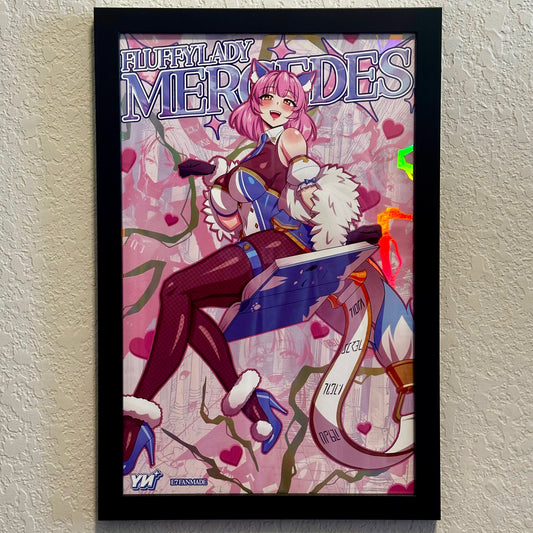 Poster: Fluffy Lady Mercedes (Holographic)